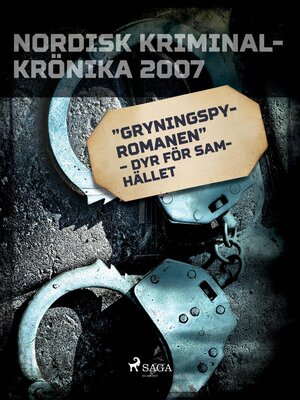 cover image of "Gryningspyromanen" – dyr för samhället